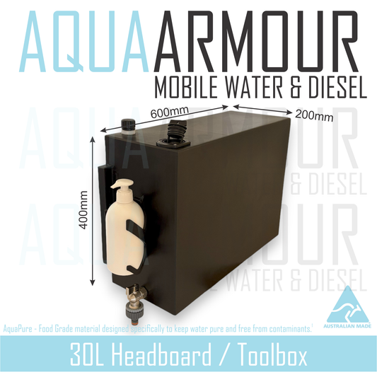 30L Hand Wash / Headboard / Toolbox Fresh Water Tank (60x40x20)