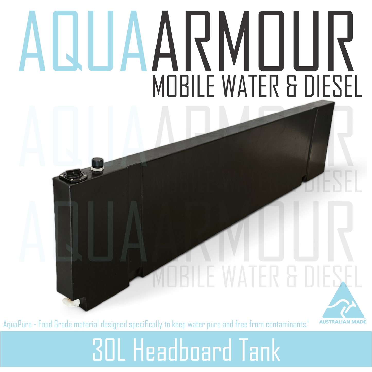 30L Slimline Headboard Fresh Water Tank (162x39x7)