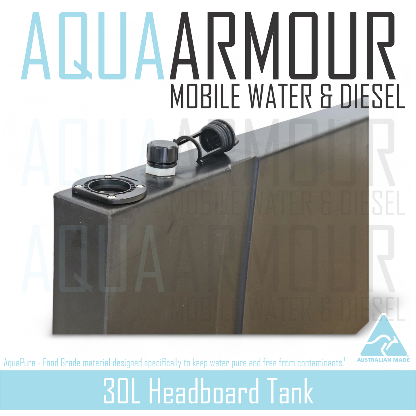 30L Slimline Headboard Fresh Water Tank (162x39x7)