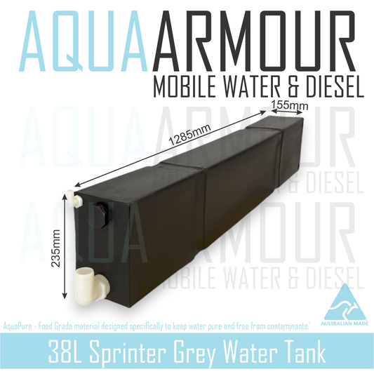 38L Mercedes Sprinter Grey Water Tank