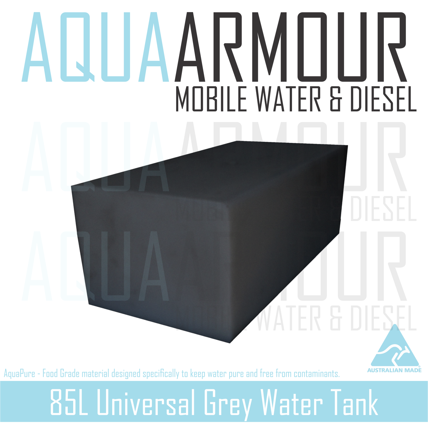 85L Mitsubishi Rosa Grey Water Tank (80X40X30)