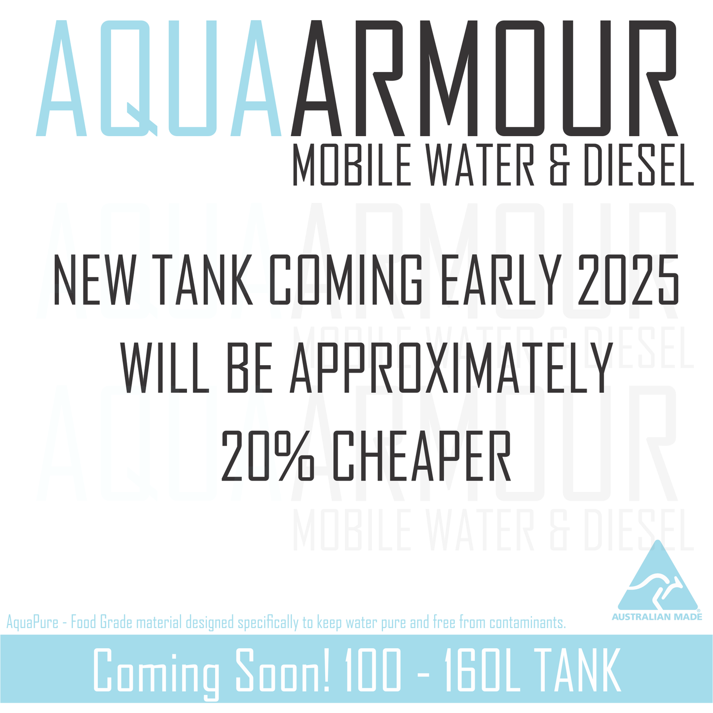 100 - 180L Mitsubishi Rosa Tank. Coming Soon!